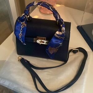 NWOT Boutique navy blue bag